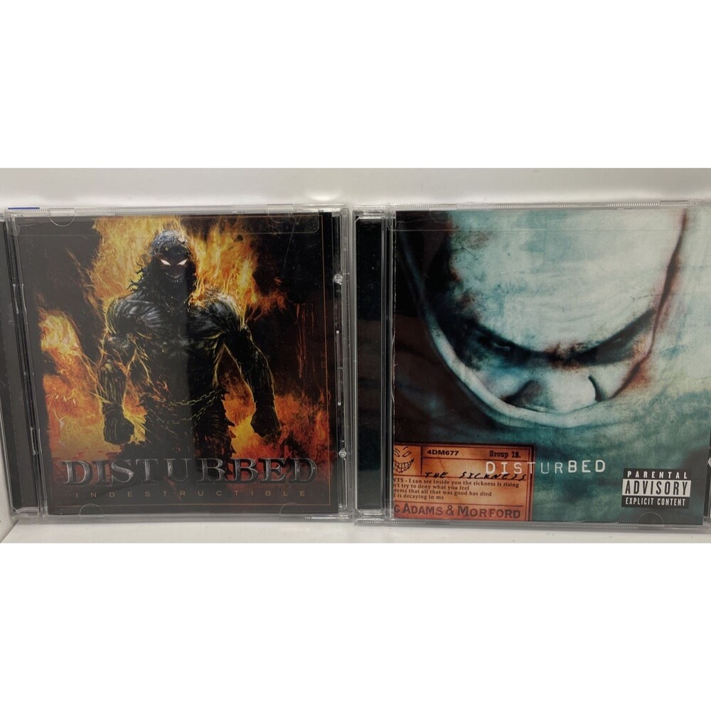 Disturbed 2 CD Set Nu Metal VG Indestructible